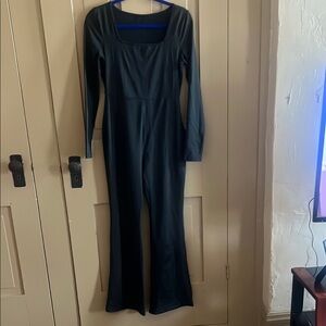 Sleek Black Full-Length Jumpsuit